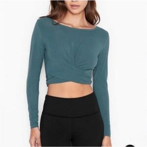 VS Heavenly Modal Teal Long Sleeve Top
